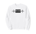 Analog Mixtape Heartbeat Cassette Sweatshirt - Graphic Print Unisex - T-Shirt, Sweatshirt, Hoodie