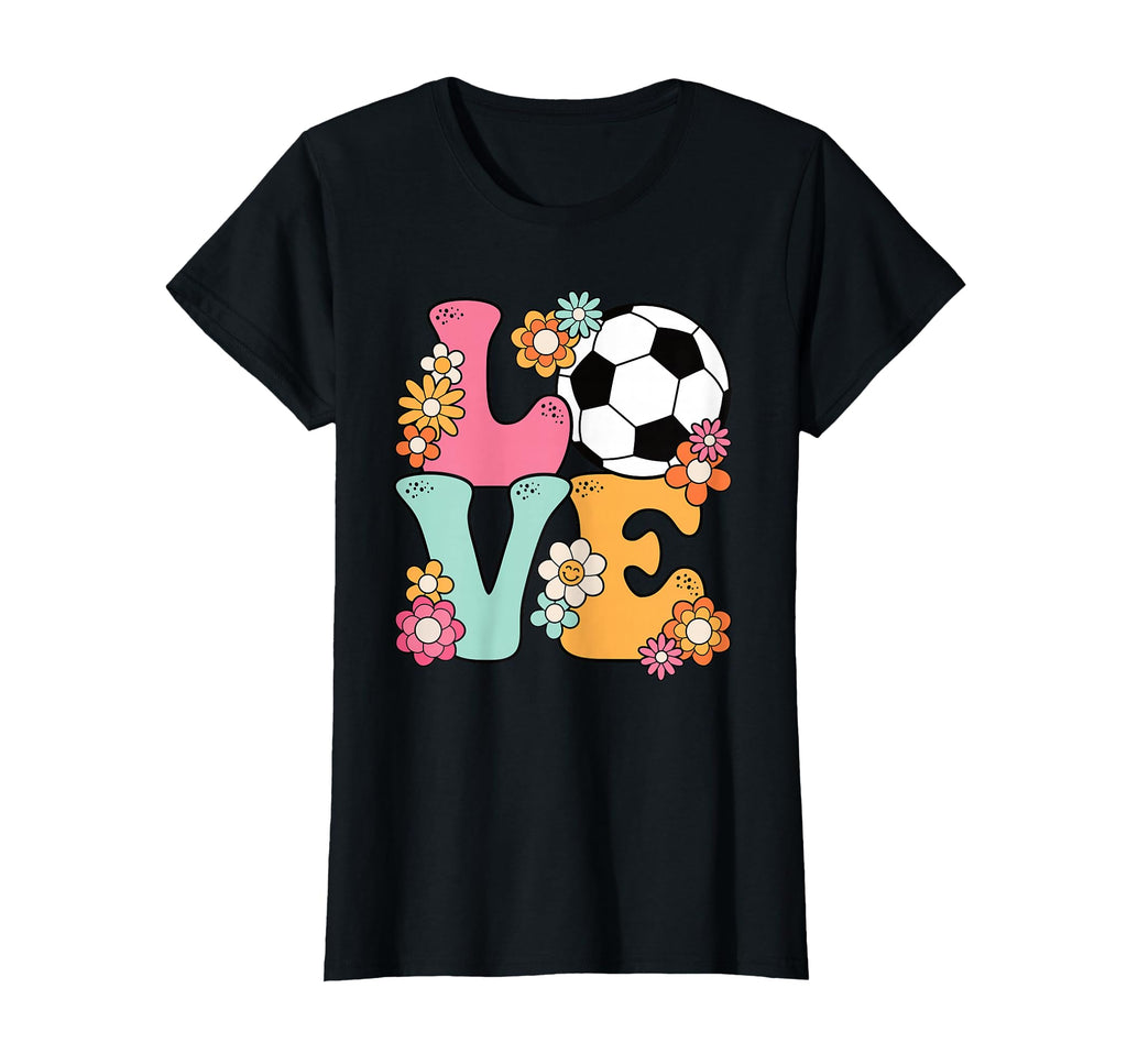 Groovy Soccer Love Soccer Lover Teens T-Shirt - Graphic Print for Adults - T-Shirt, Sweatshirt, Hoodie