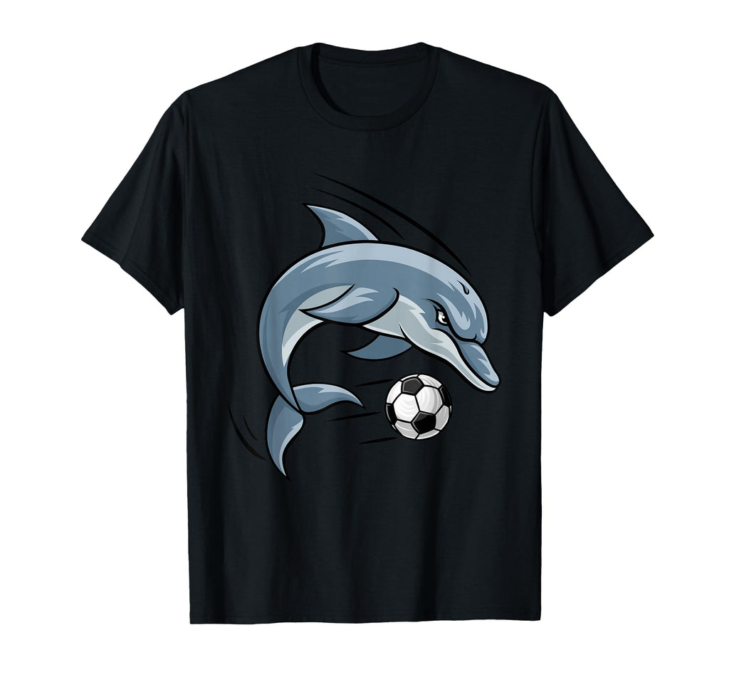 Dolphin Animal Soccer Football T-Shirt - Minimalist Print Men Women - T-Shirt, Sweatshirt, Hoodie