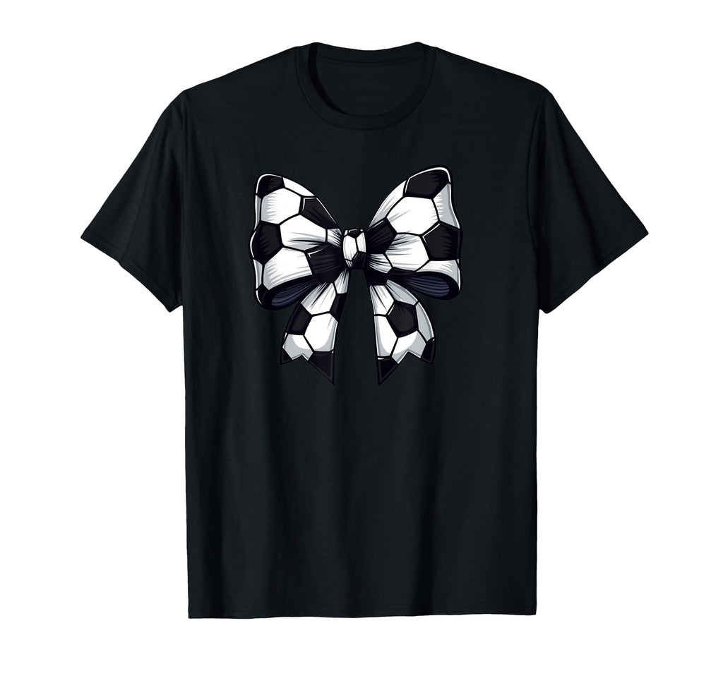Soccer Coquette Bow Soccer Team Game Day T-Shirt - Novelty Apparel Unisex - T-Shirt, Sweatshirt, Hoodie