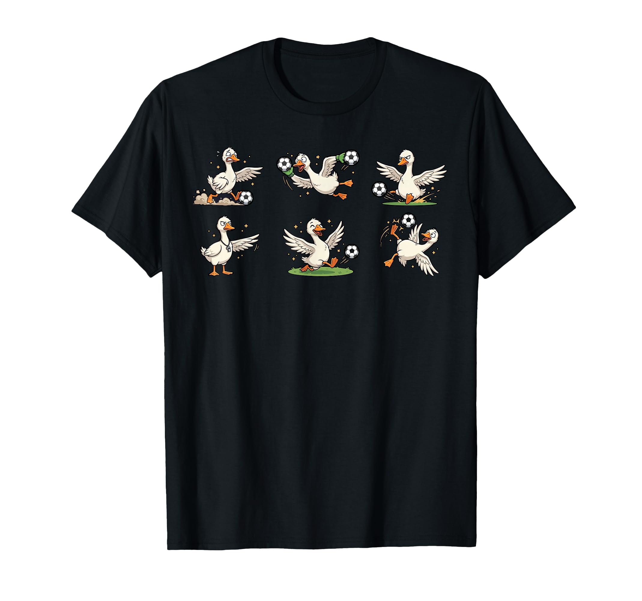 Silly Goose Playing Soccer Player Funny T-Shirt - Minimalist Print Unisex - T-Shirt, Sweatshirt, Hoodie