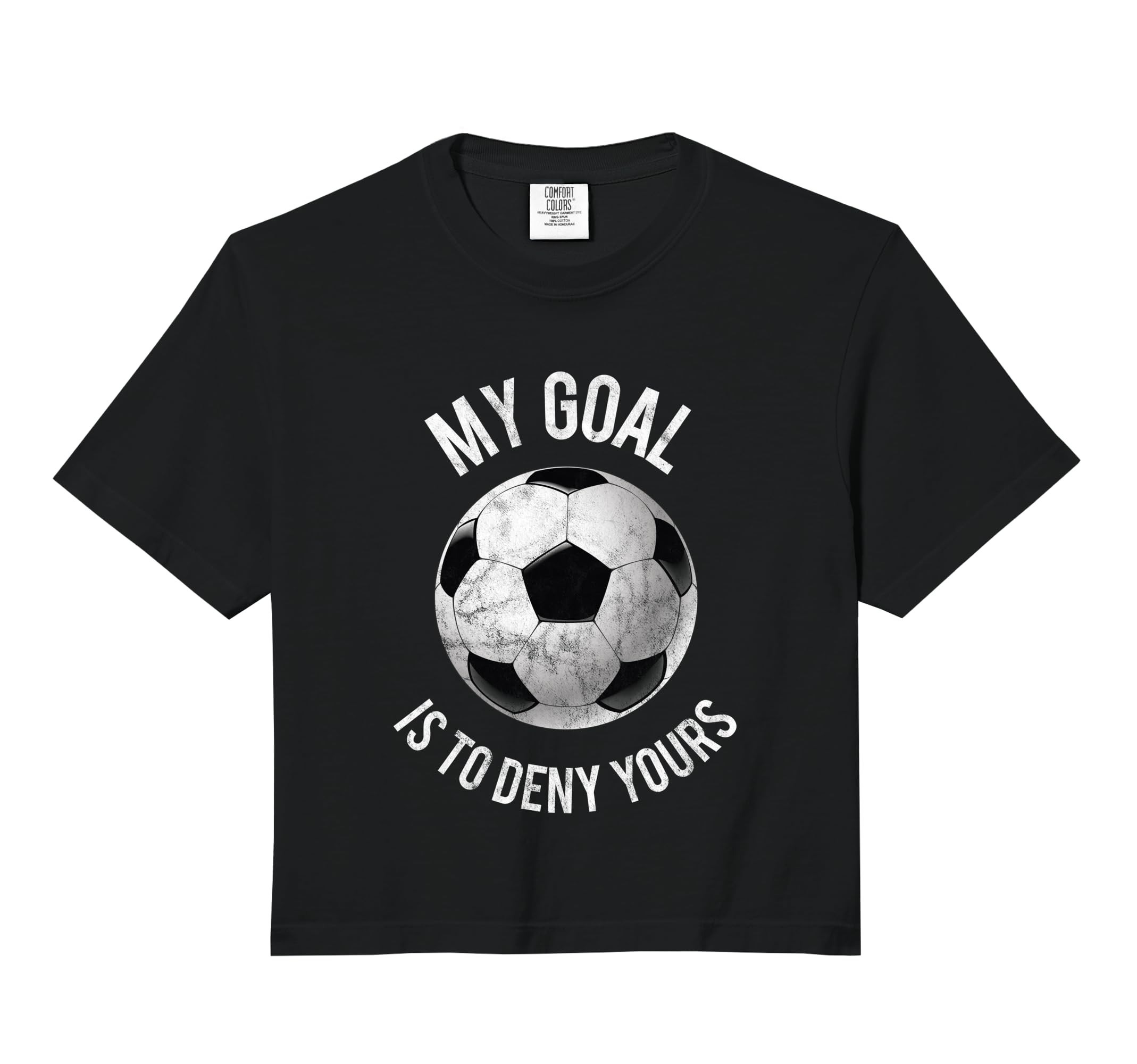 My Goal Is To Deny Yours Goalkeeper Hoodie - Minimalist Print for Adults - T-Shirt, Sweatshirt, Hoodie