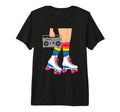 Skate Boombox Rainbow Socks Roller T-Shirt - Graphic Print Men Women - T-Shirt, Sweatshirt, Hoodie