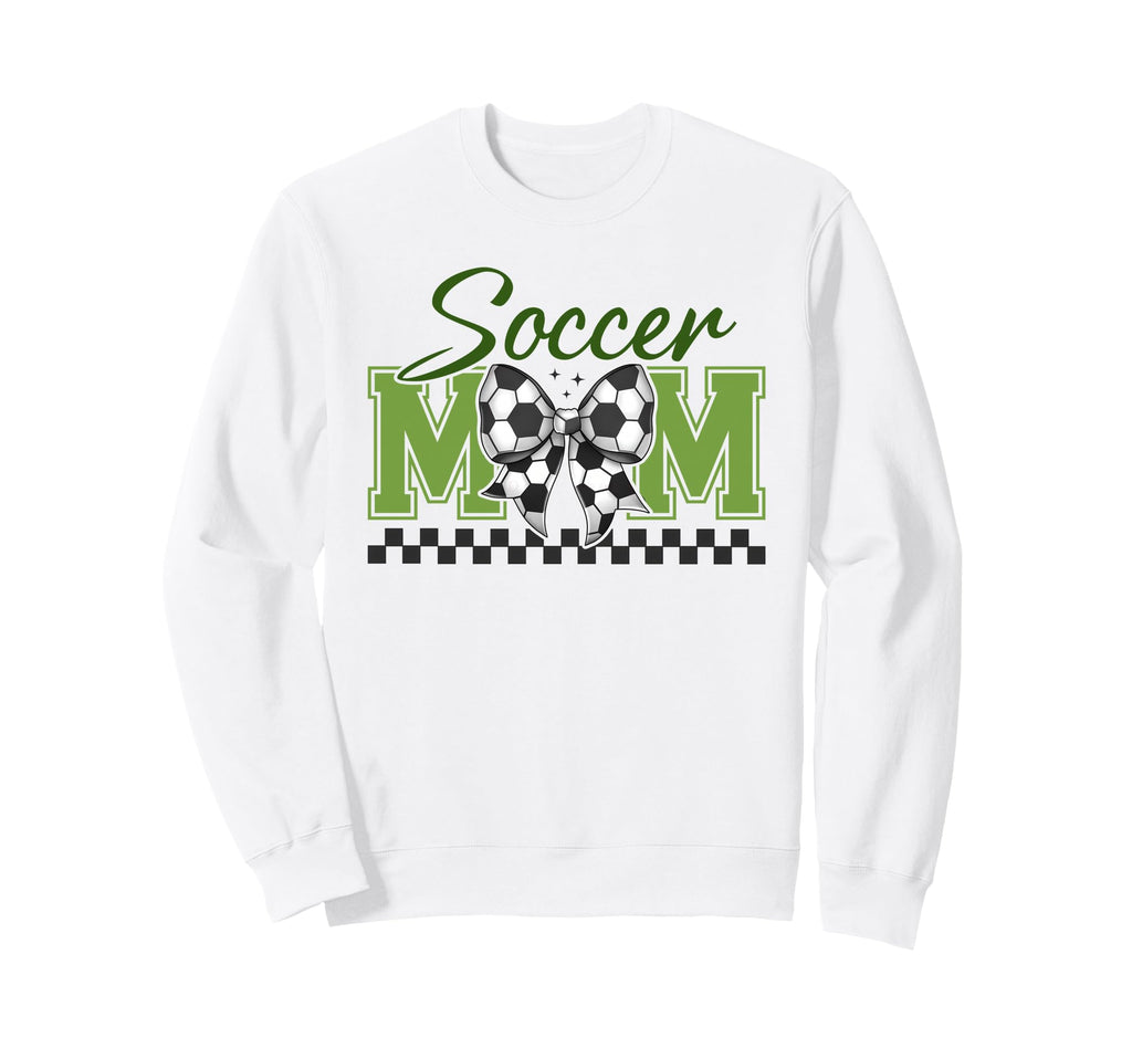 Groovy Soccer Mom Coquette Bow Sweatshirt - Custom Art Print Men Women - T-Shirt, Sweatshirt, Hoodie