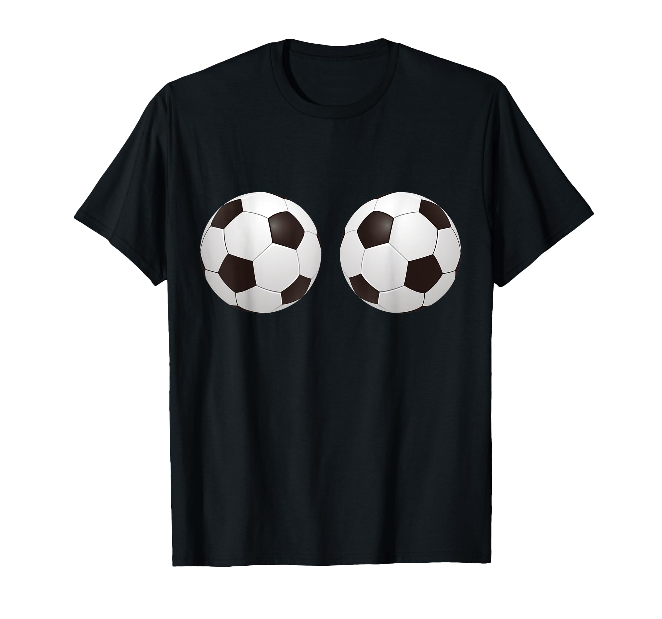 Soccer Ball Boobs Funny T-Shirt - Custom Art Print Men Women - T-Shirt, Sweatshirt, Hoodie