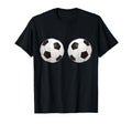 Soccer Ball Boobs Funny T-Shirt - Trendy Graphic for Adults - T-Shirt, Sweatshirt, Hoodie