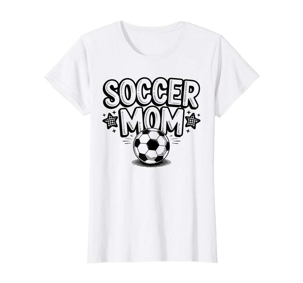 Soccer Mom Soccer Mommy Soccer Mother T-Shirt - Trendy Graphic for Adults - T-Shirt, Sweatshirt, Hoodie