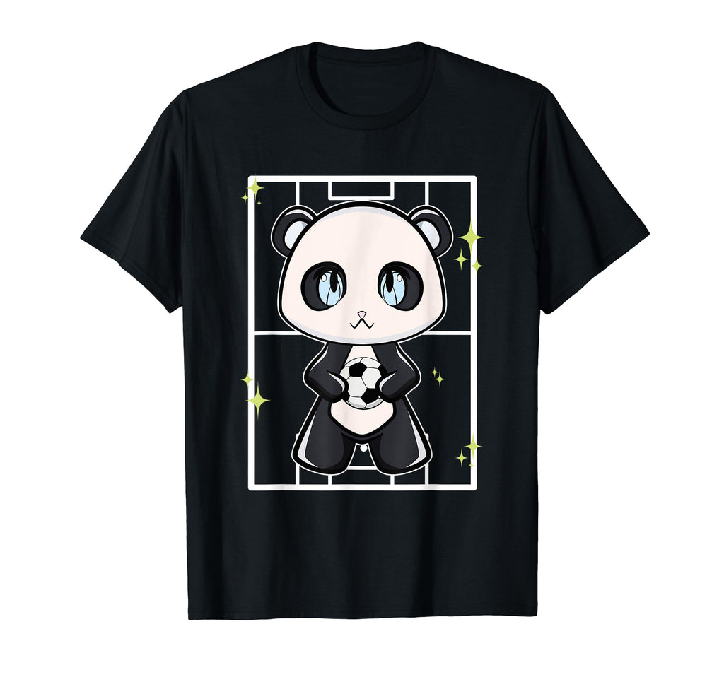 Panda Playing Soccer T-Shirt - Novelty Apparel Unisex - T-Shirt, Sweatshirt, Hoodie