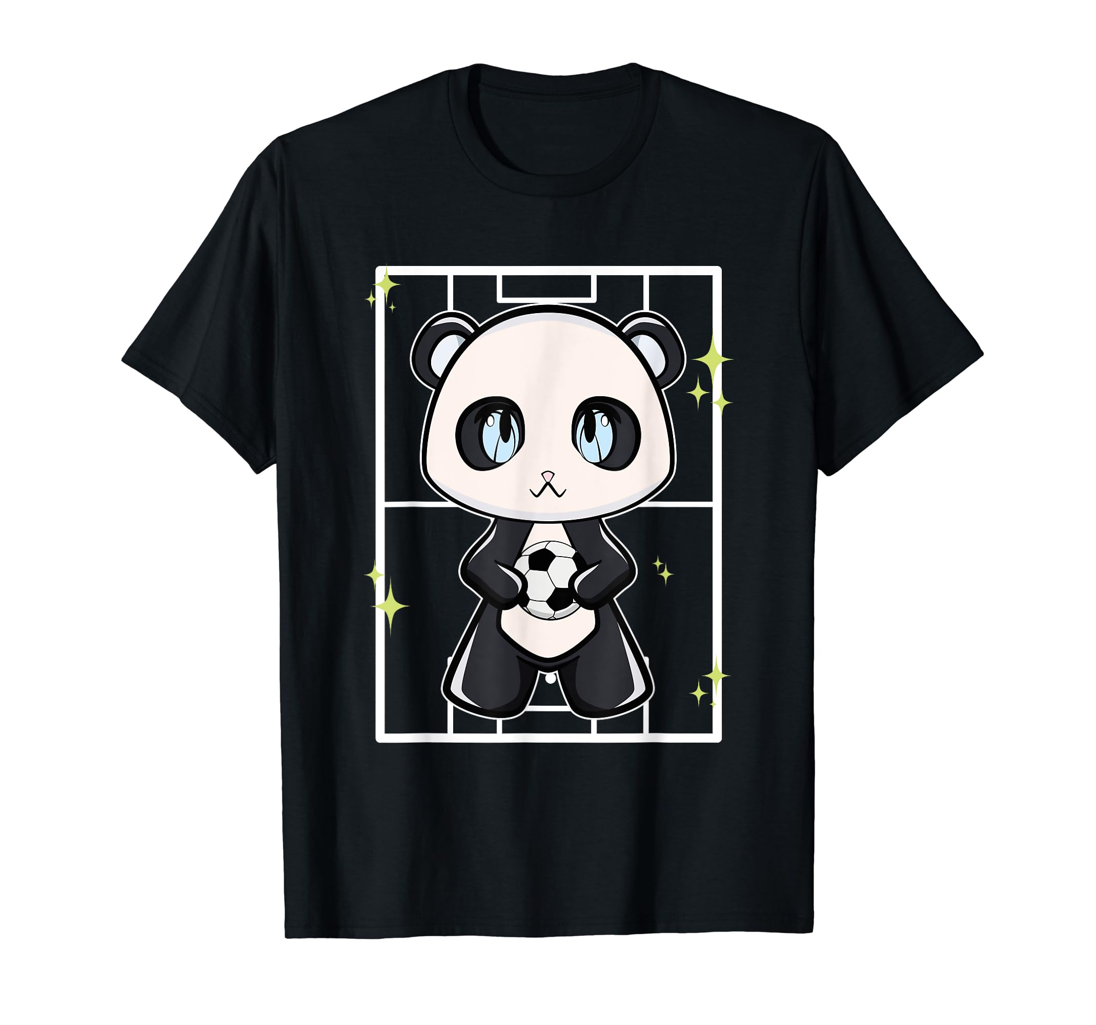 Panda Playing Soccer T-Shirt - Novelty Apparel Unisex - T-Shirt, Sweatshirt, Hoodie
