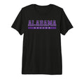 Alabama Soccer Purple Text Tri Blend T-Shirt - Trendy Graphic Men Women - T-Shirt, Sweatshirt, Hoodie