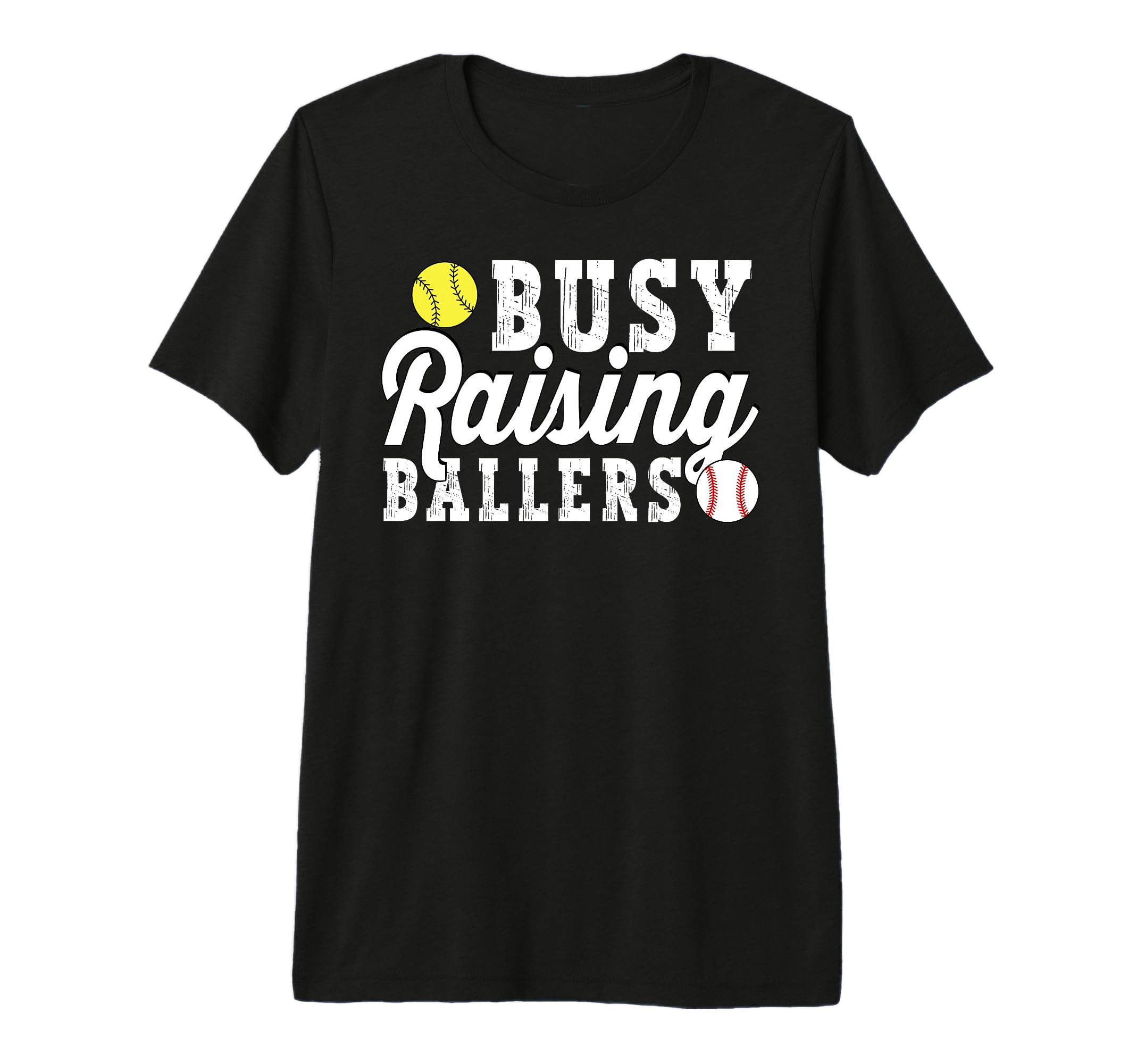 Busy Raising Ballers Baseball T-Shirt - Fun Novelty Design Men Women - T-Shirt, Sweatshirt, Hoodie