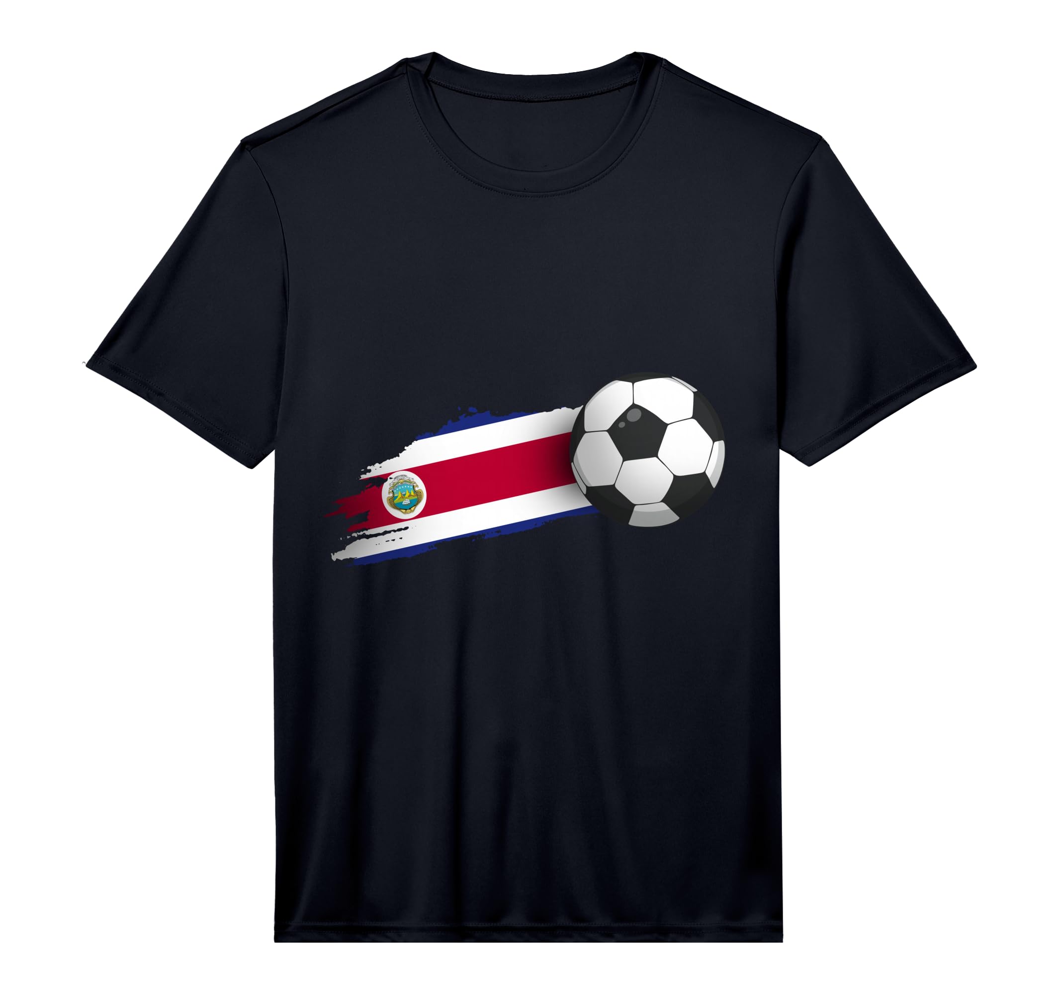 Costa Rica Soccer Ball Performance T-Shirt - Streetwear Style for Adults - T-Shirt, Sweatshirt, Hoodie