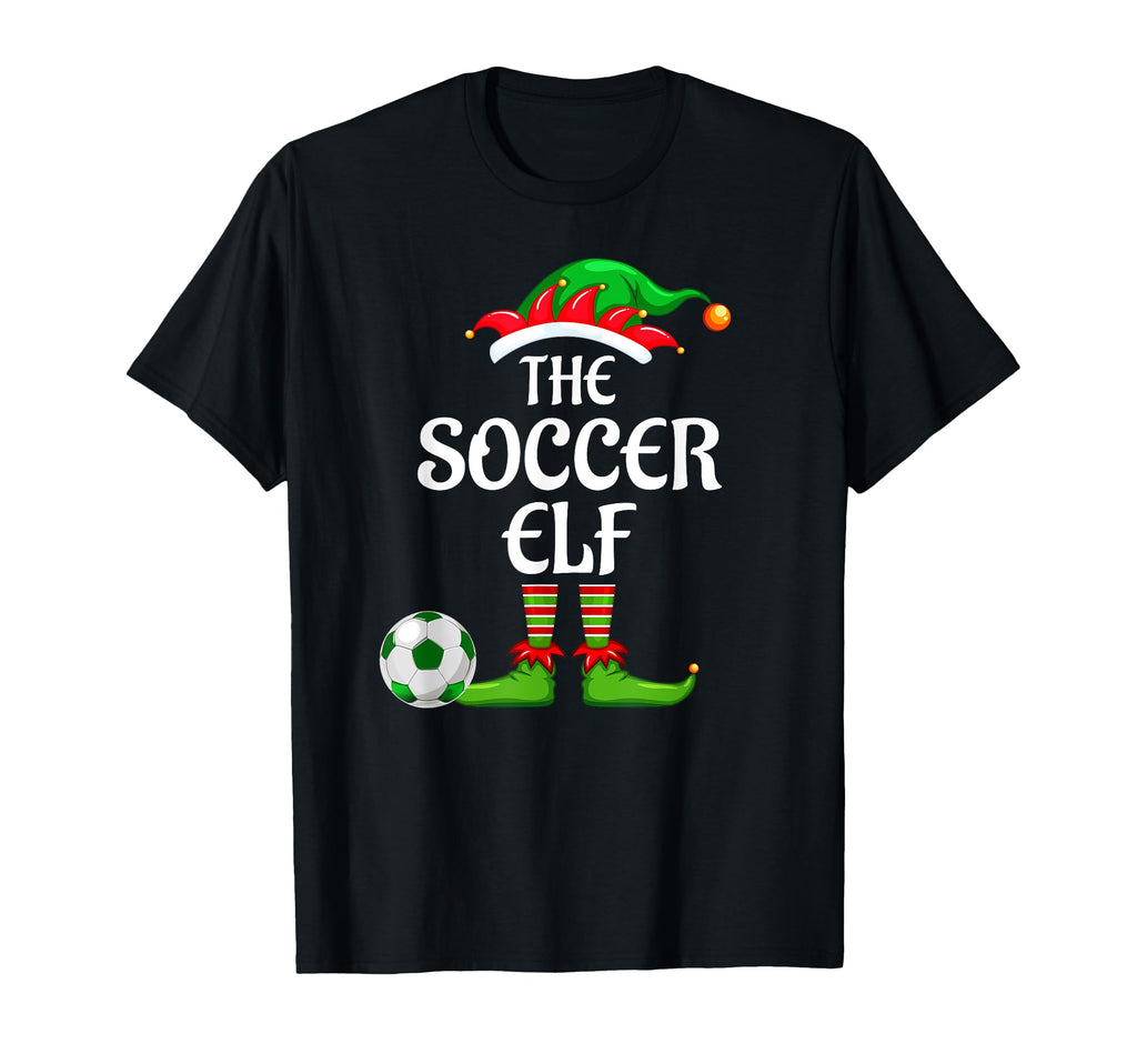 Soccer Elf Matching Family Group Party T-Shirt - Novelty Apparel Unisex - T-Shirt, Sweatshirt, Hoodie