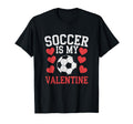 Love Soccer Heart Valentine Sports T-Shirt - Novelty Apparel for Adults - T-Shirt, Sweatshirt, Hoodie
