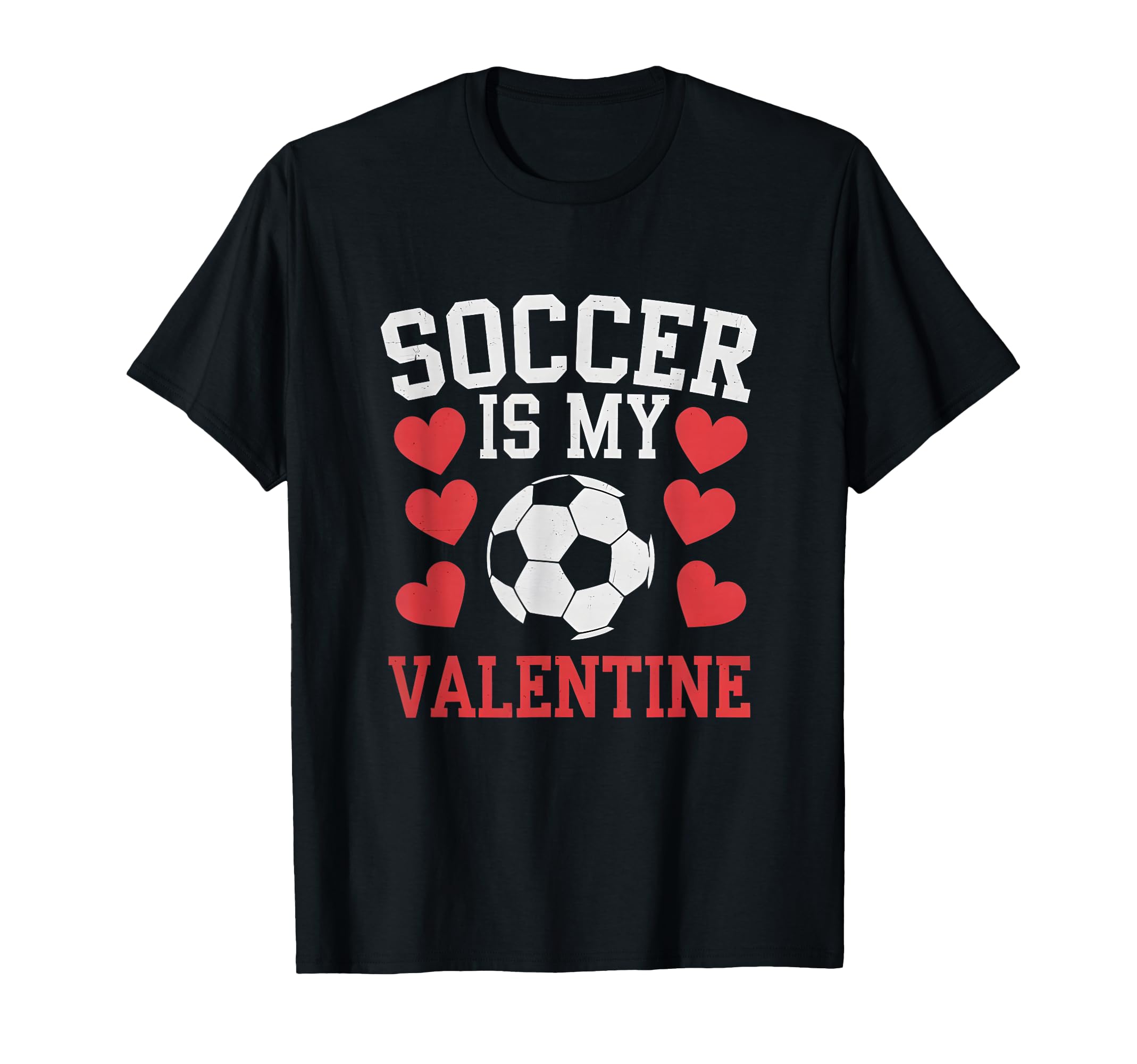 Love Soccer Heart Valentine Sports T-Shirt - Novelty Apparel for Adults - T-Shirt, Sweatshirt, Hoodie