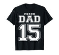 Number 15 Custom Proud Soccer Futbol T-Shirt - Graphic Print for Adults - T-Shirt, Sweatshirt, Hoodie