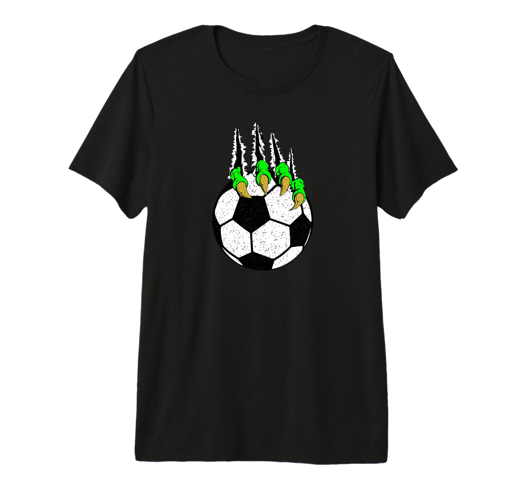 Soccer Dragon Claw Tri Blend T-Shirt - Unique Graphic Men Women - T-Shirt, Sweatshirt, Hoodie