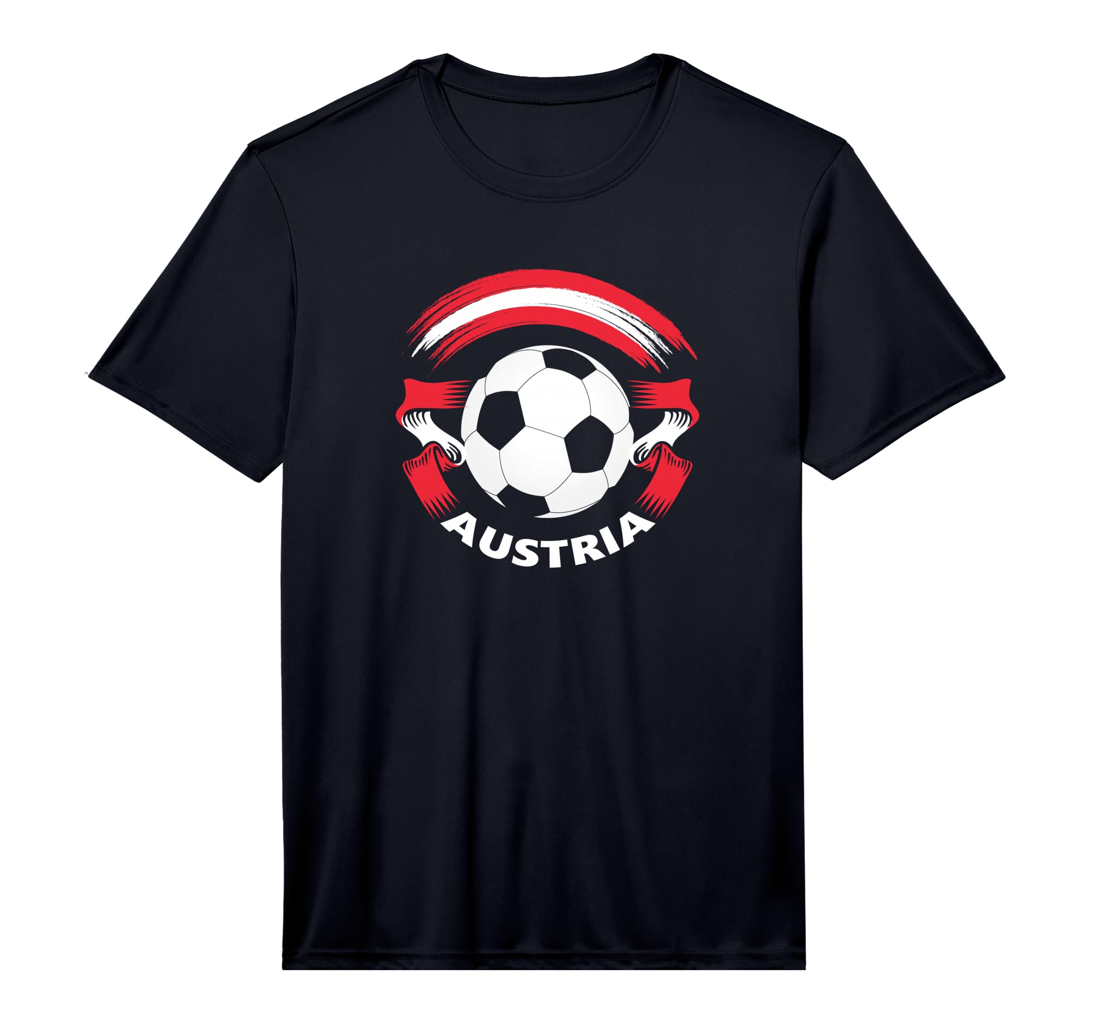 Austria Soccer Fan Flag And Football T-Shirt - Aesthetic Graphic Men Women - T-Shirt, Sweatshirt, Hoodie