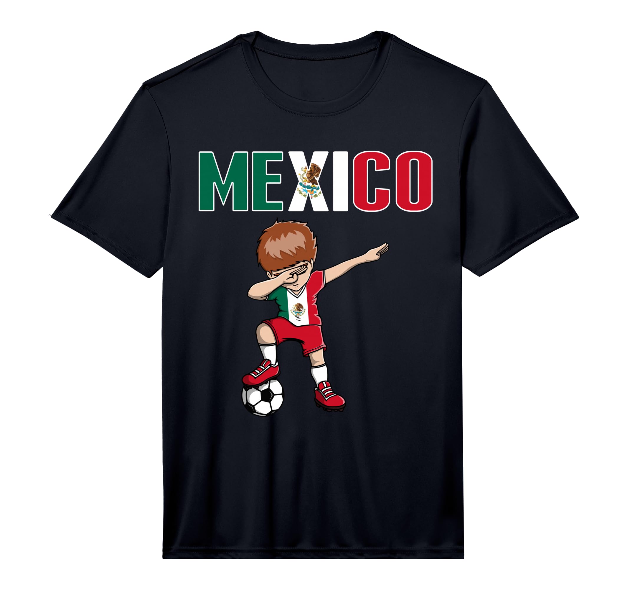 Dabbing Soccer Mexico Soccer Fans Jersey T-Shirt - Minimalist Print Unisex - T-Shirt, Sweatshirt, Hoodie