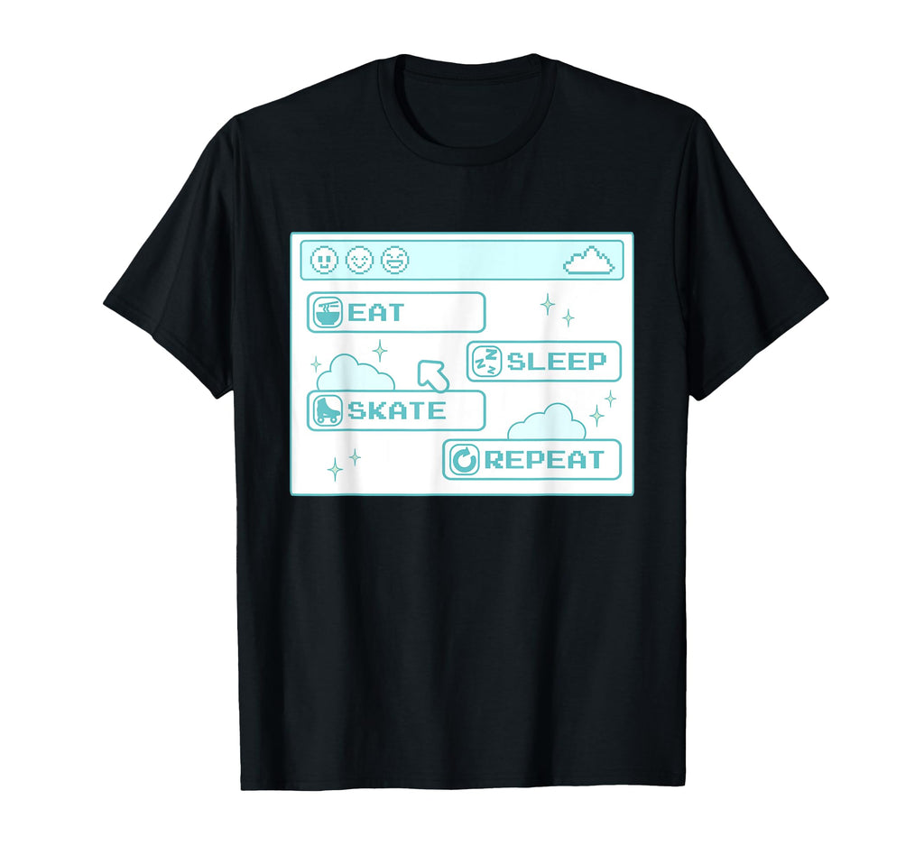 Computer Geek Eat Sleep Skate Repeat T-Shirt - Fun Novelty Design Unisex - T-Shirt, Sweatshirt, Hoodie