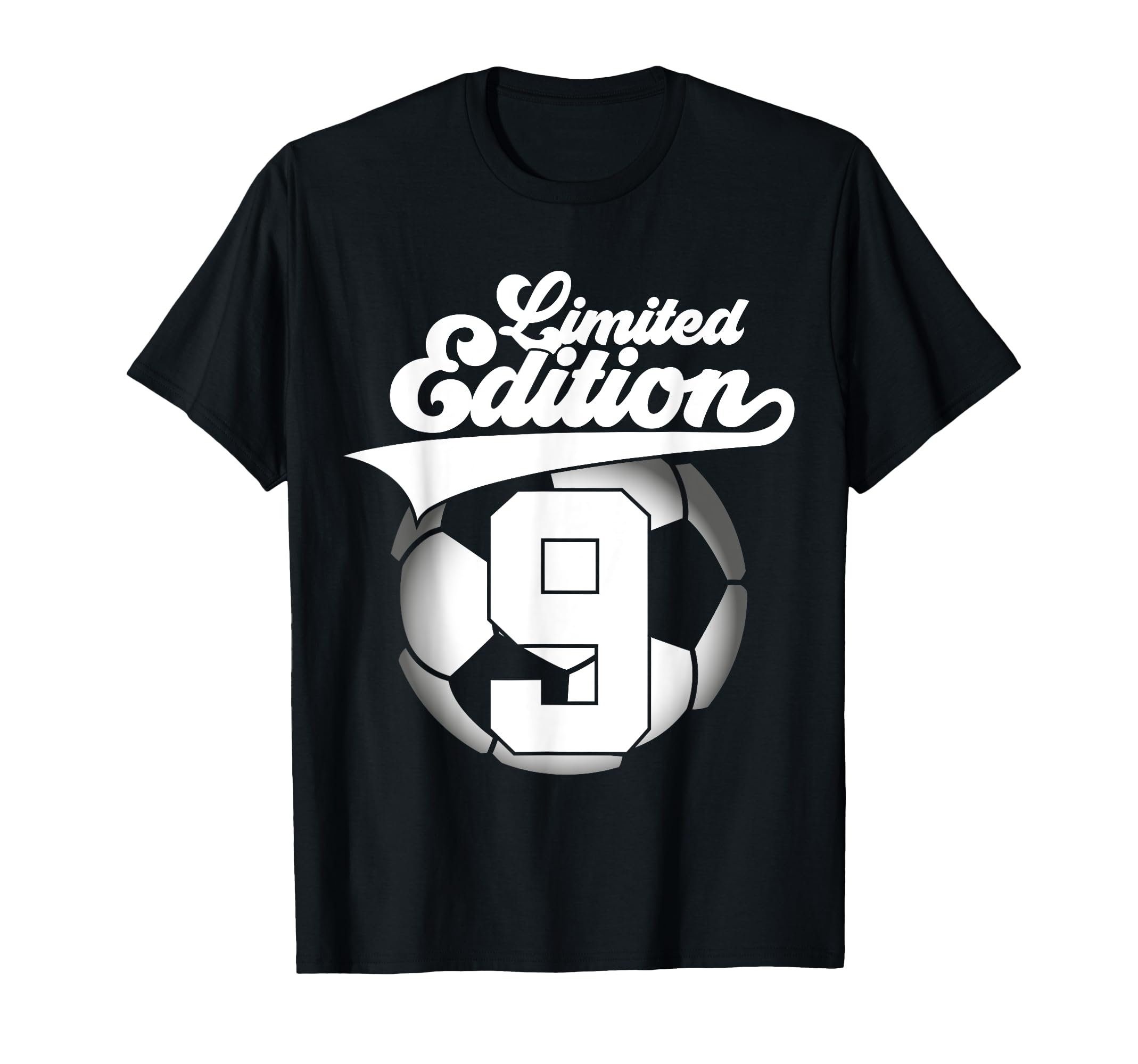 9 Years Football Soccer 9Th Birthday T-Shirt - Unique Graphic Unisex - T-Shirt, Sweatshirt, Hoodie