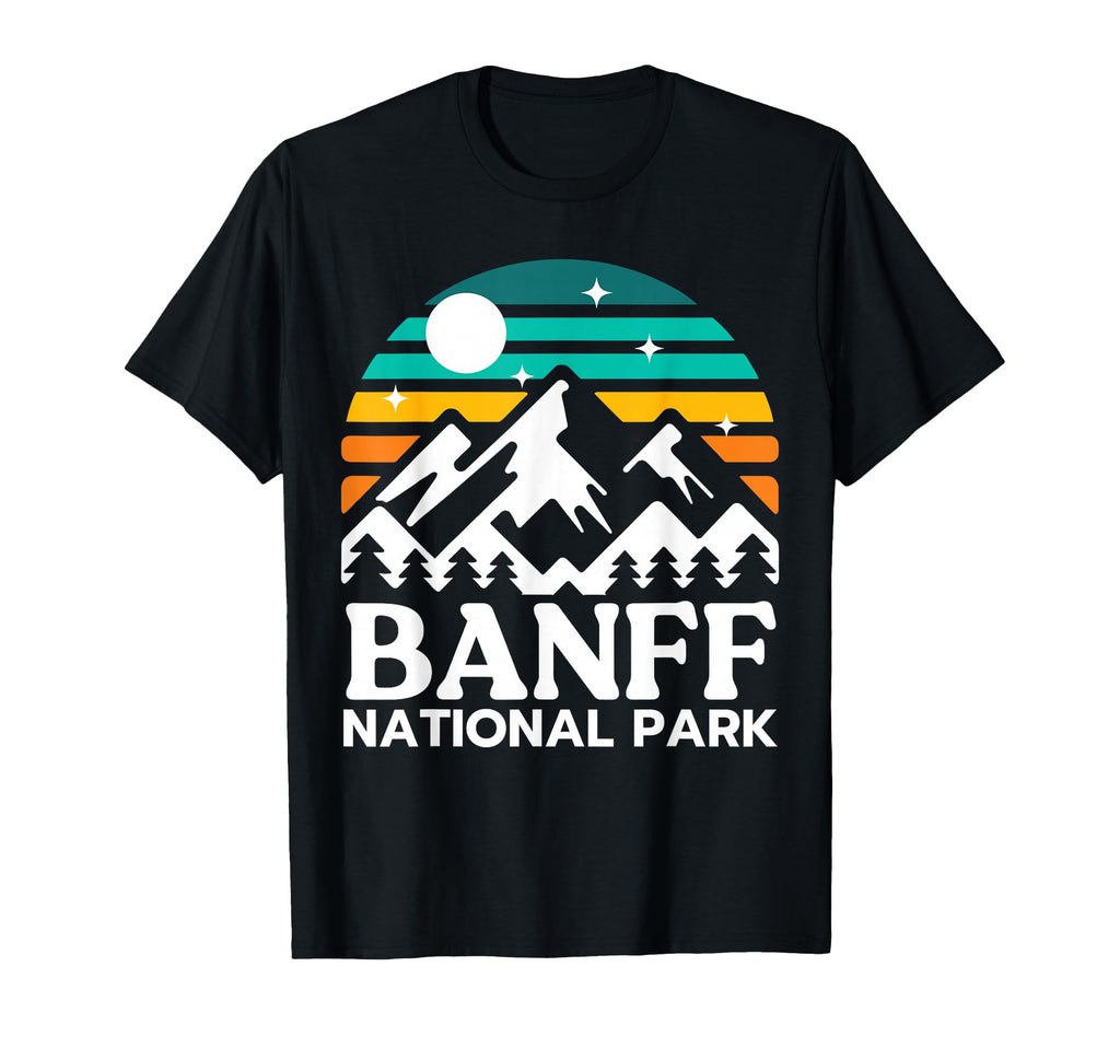 Banff National Park Sunset Banff Canada T-Shirt - Minimalist Print Unisex - T-Shirt, Sweatshirt, Hoodie