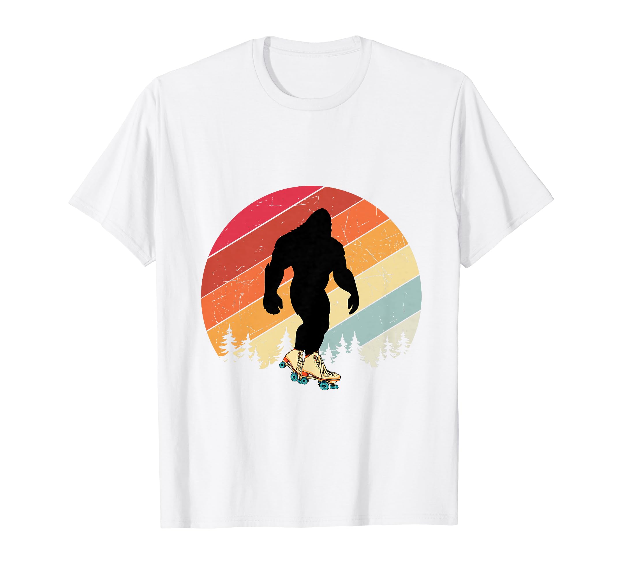 Bigfoot Roller Skates Fun Skating T-Shirt - Trendy Graphic for Adults - T-Shirt, Sweatshirt, Hoodie