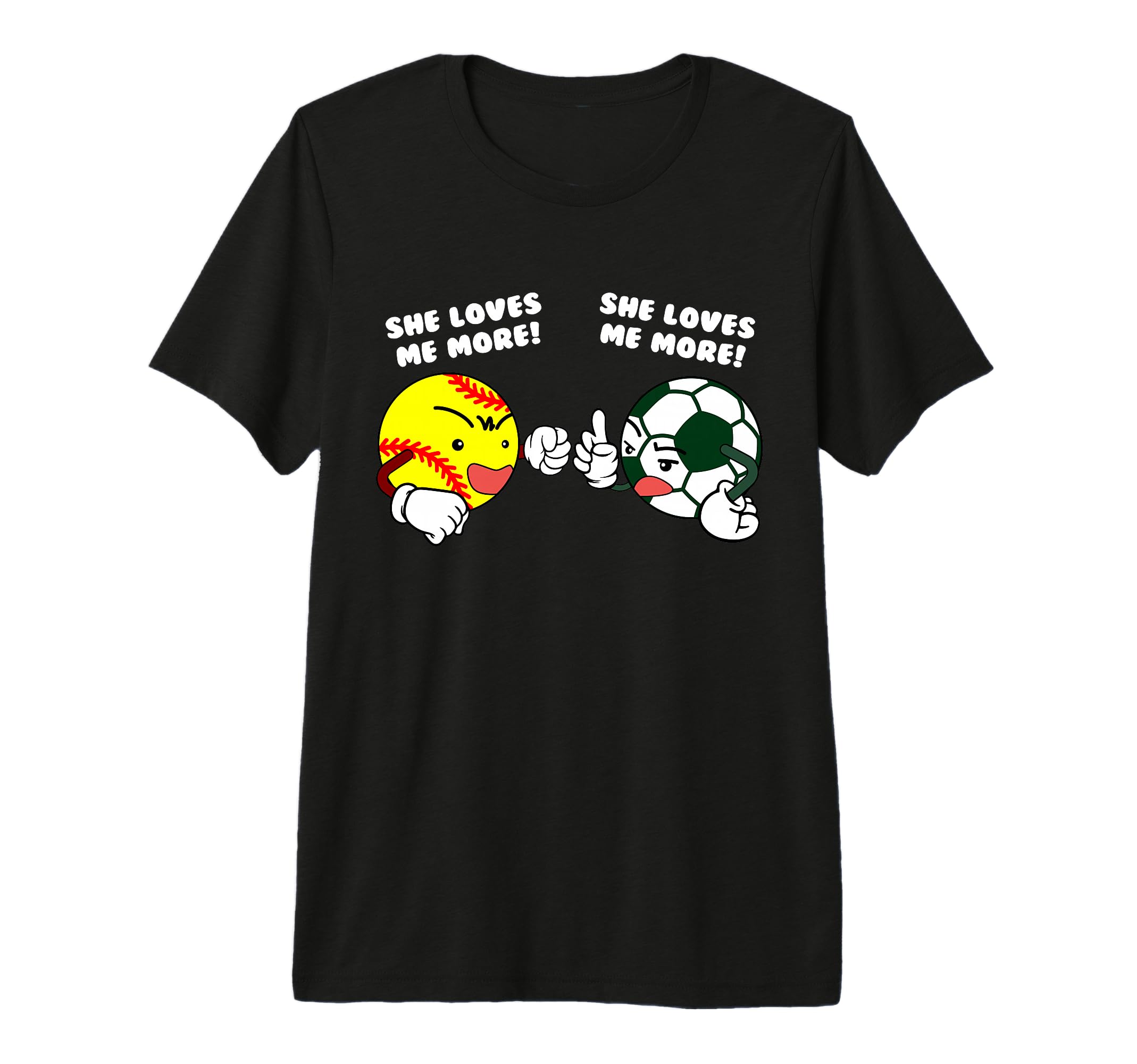 She Loves Me More Funny Softball T-Shirt - Streetwear Style for Adults - T-Shirt, Sweatshirt, Hoodie