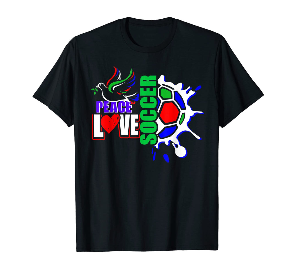 Soccer Peace Love Soccer Football T-Shirt - Aesthetic Graphic for Adults - T-Shirt, Sweatshirt, Hoodie