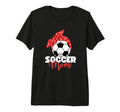 Soccer Mom Proud Football Mum T-Shirt - Aesthetic Graphic Unisex - T-Shirt, Sweatshirt, Hoodie