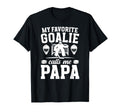 Proud Hockey Goalie Papa Ice Hockey T-Shirt - Unique Graphic for Adults - T-Shirt, Sweatshirt, Hoodie