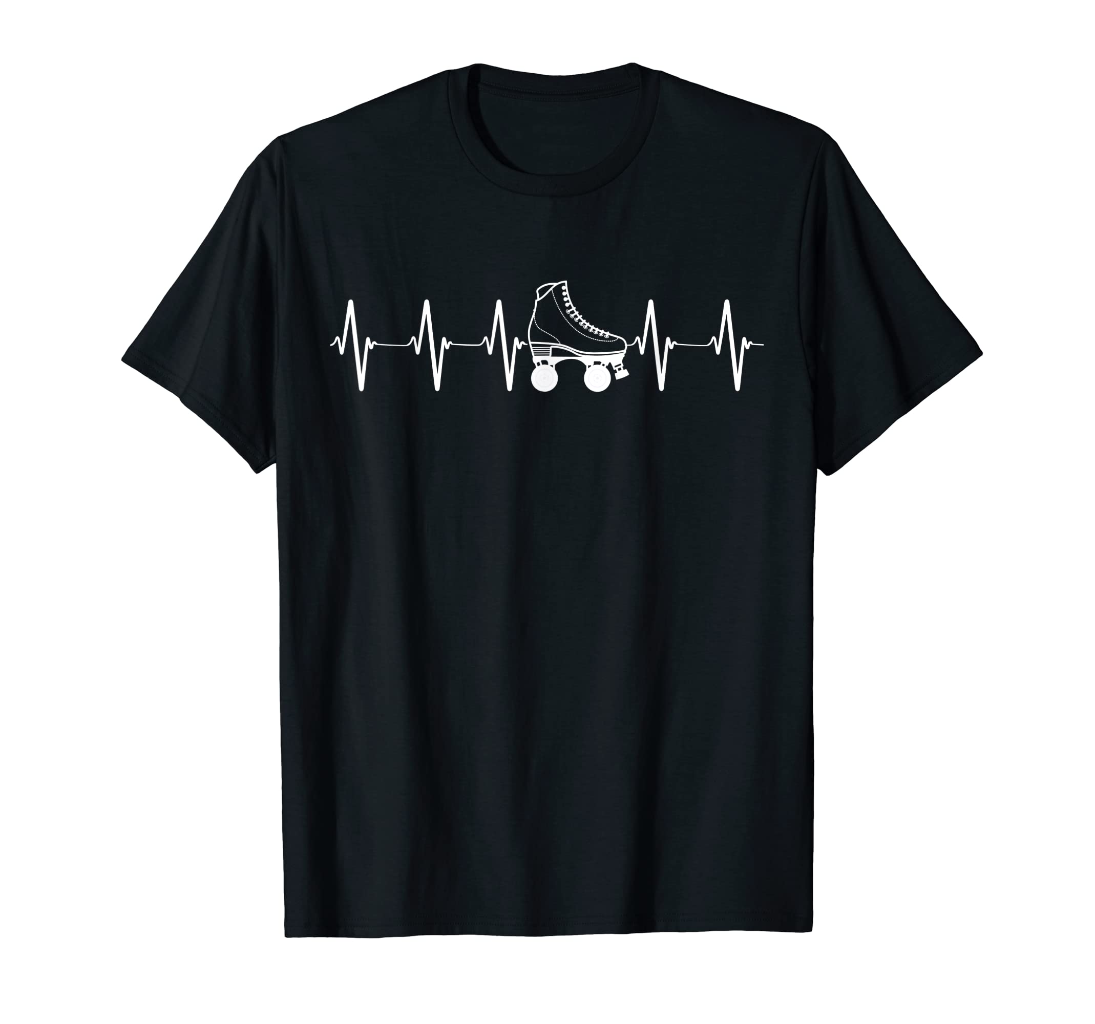 Roller Skate Roller Skates Heartbeat T-Shirt - Unique Graphic Men Women - T-Shirt, Sweatshirt, Hoodie