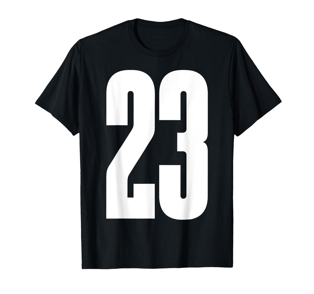 Sports Team White Number 23 T-Shirt - Minimalist Print Men Women - T-Shirt, Sweatshirt, Hoodie