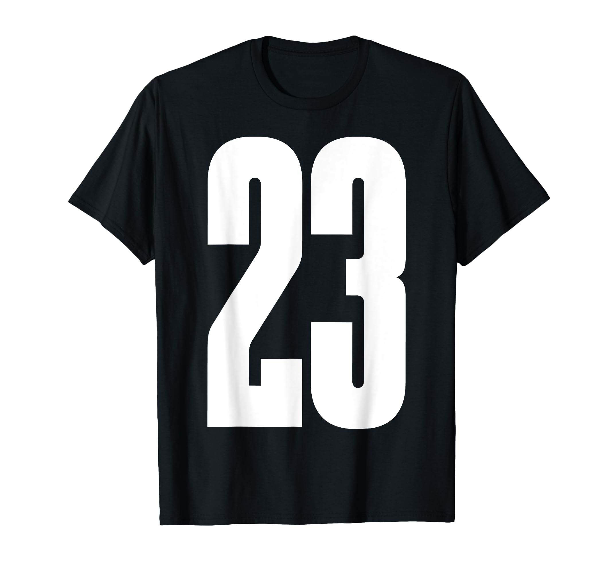 Sports Team White Number 23 T-Shirt - Minimalist Print Men Women - T-Shirt, Sweatshirt, Hoodie