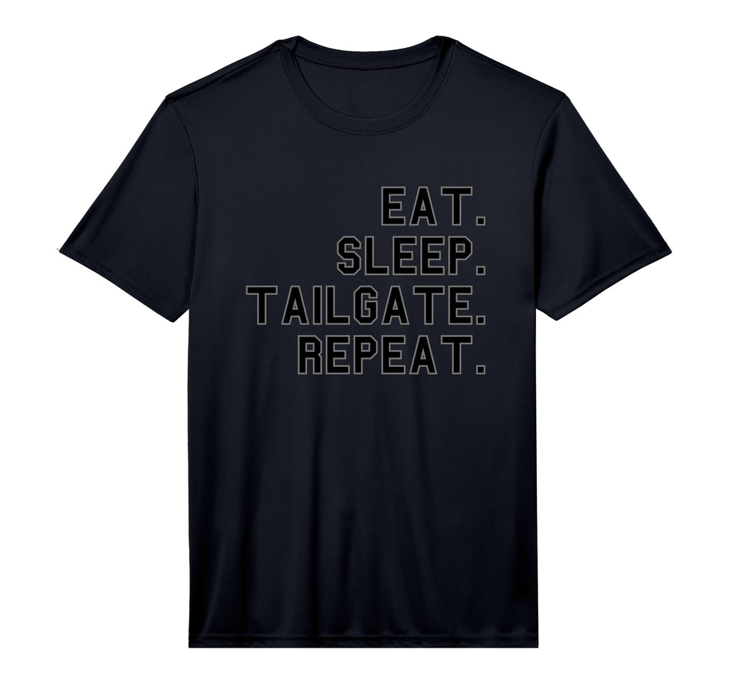Eat Sleep Tailgate Repeat School Pride T-Shirt - Novelty Apparel Men Women - T-Shirt, Sweatshirt, Hoodie