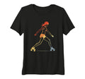 Womens Female Roller Skater Sketch Tri Blend T-Shirt - Graphic Print Unisex - T-Shirt, Sweatshirt, Hoodie