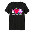 Peace Love Soccer Soccer Game Soccer T-Shirt - Novelty Apparel Unisex - T-Shirt, Sweatshirt, Hoodie