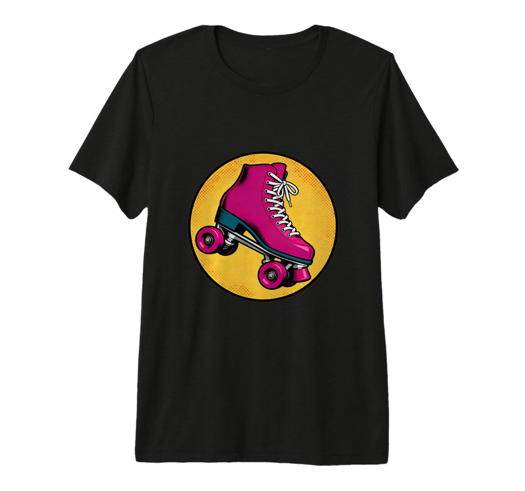 Roller Skates 80S Pop Art Tri Blend T-Shirt - Graphic Print Unisex - T-Shirt, Sweatshirt, Hoodie
