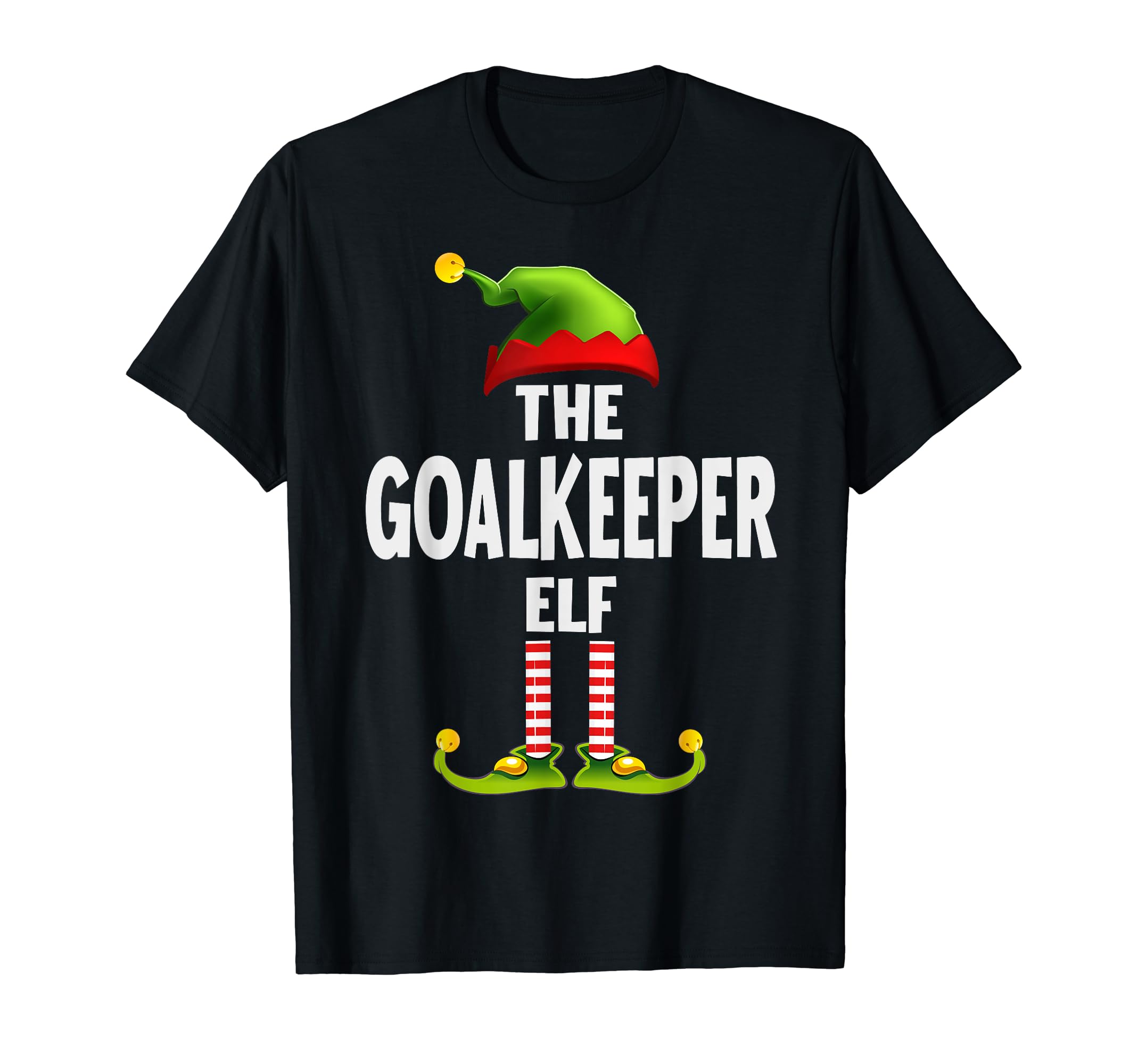 Goalkeeper Elf Pajama Matching Family T-Shirt - Custom Art Print Unisex - T-Shirt, Sweatshirt, Hoodie