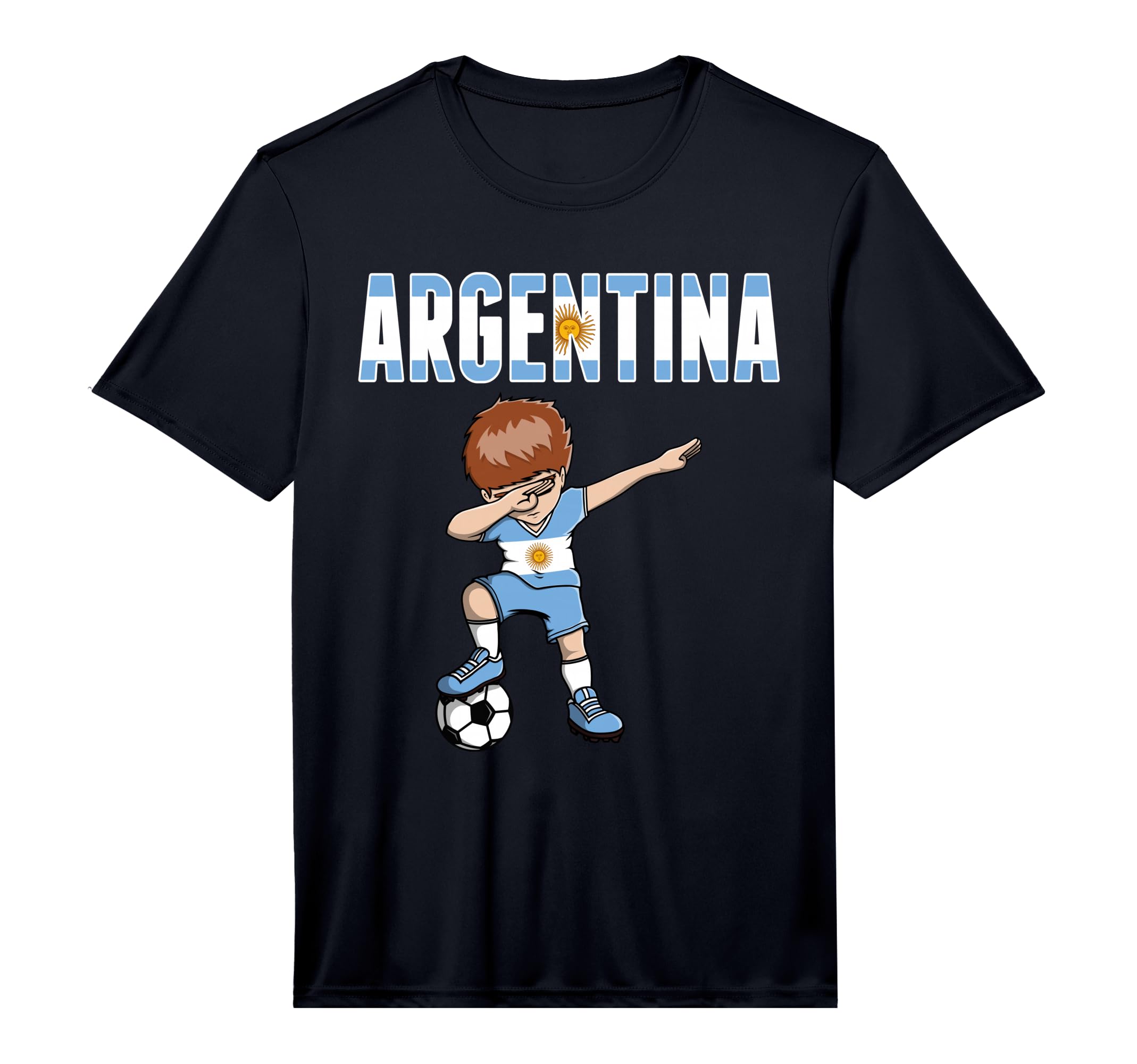 Dabbing Soccer Argentina Soccer Fan T-Shirt - Novelty Apparel Men Women - T-Shirt, Sweatshirt, Hoodie