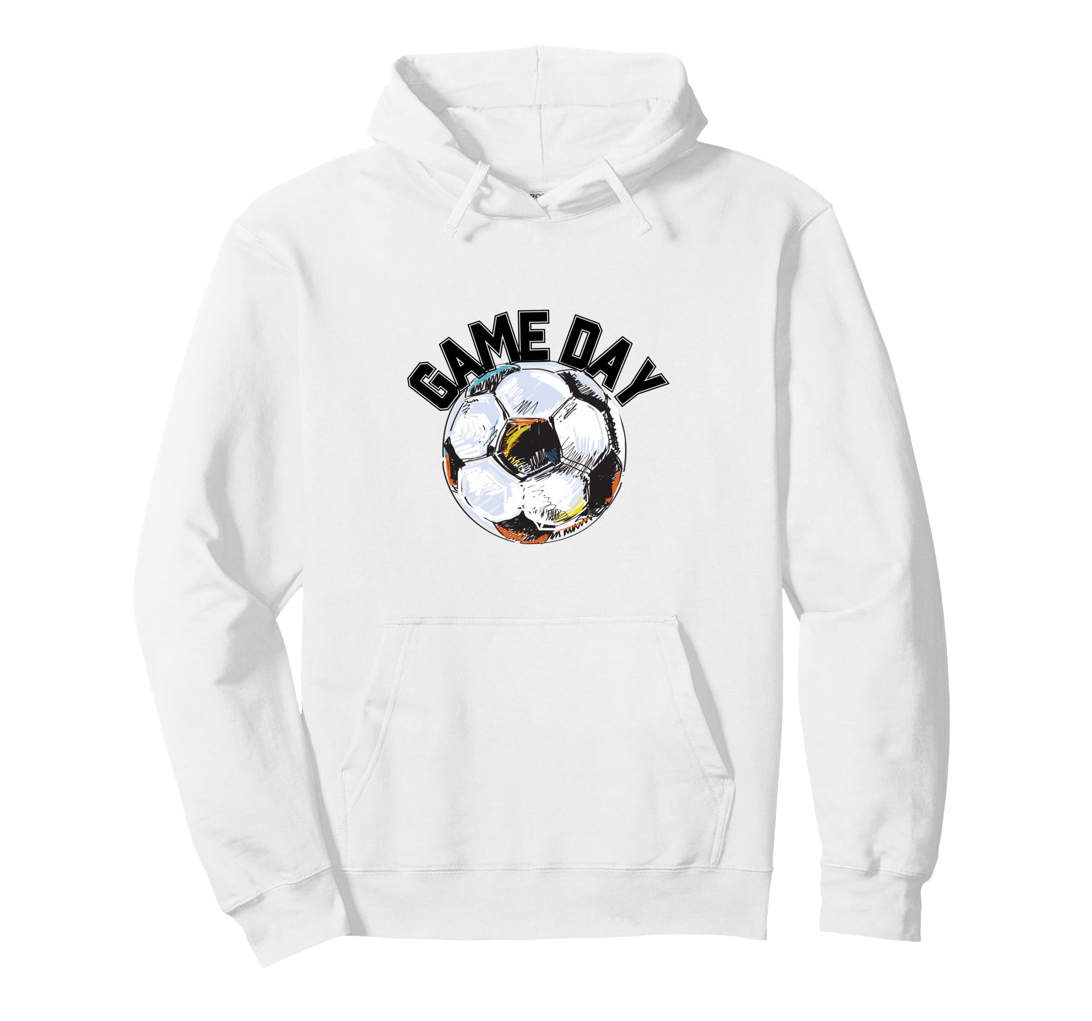 Game Day Soccer Futbol Match Tournament Hoodie - Graphic Print Men Women - T-Shirt, Sweatshirt, Hoodie