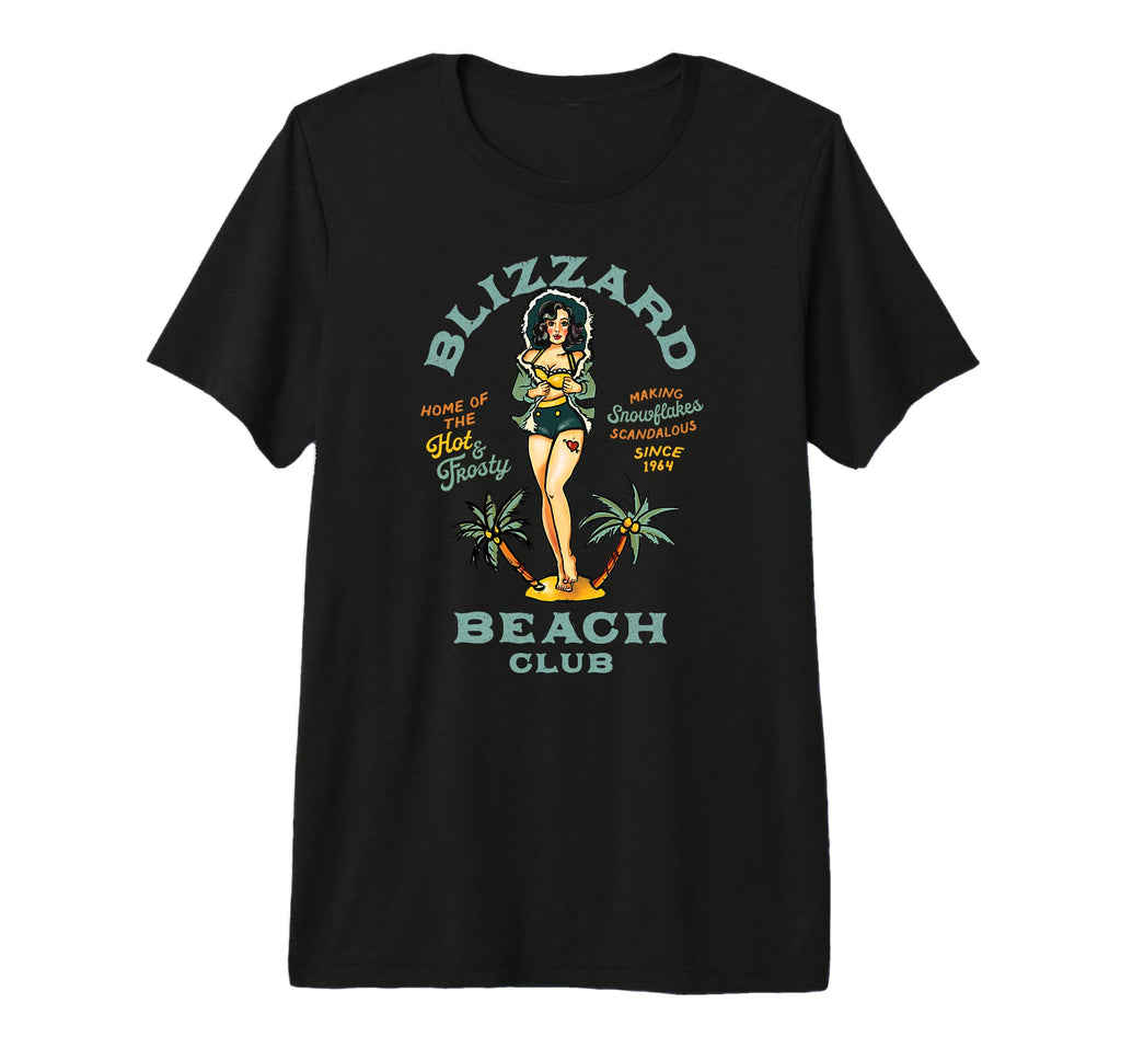 Pin Up Beach Bar Sailor Jerry Tattoo Art T-Shirt - Graphic Print Unisex - T-Shirt, Sweatshirt, Hoodie