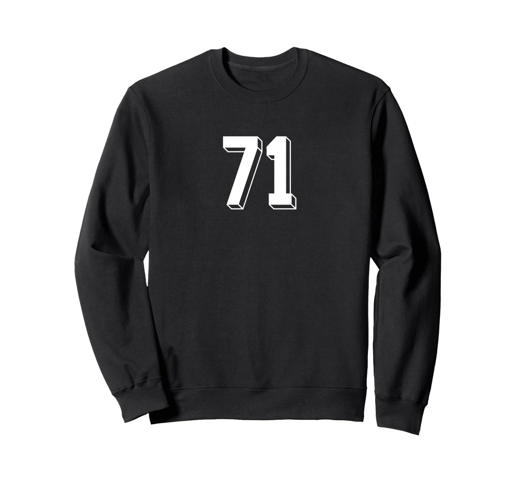 Number 71 80S 90S Soccer Team Jersey Sweatshirt - Graphic Print for Adults - T-Shirt, Sweatshirt, Hoodie
