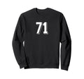 Number 71 80S 90S Soccer Team Jersey Sweatshirt - Graphic Print for Adults - T-Shirt, Sweatshirt, Hoodie