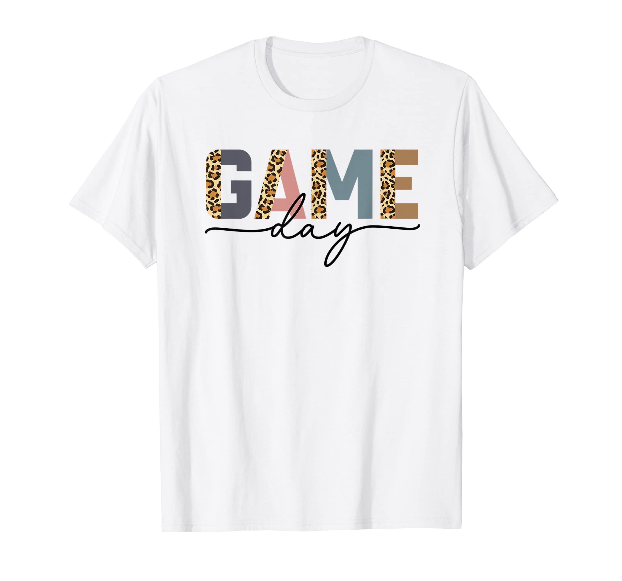 Game Day Half Leopard Sports Soccer T-Shirt - Custom Art Print Unisex - T-Shirt, Sweatshirt, Hoodie