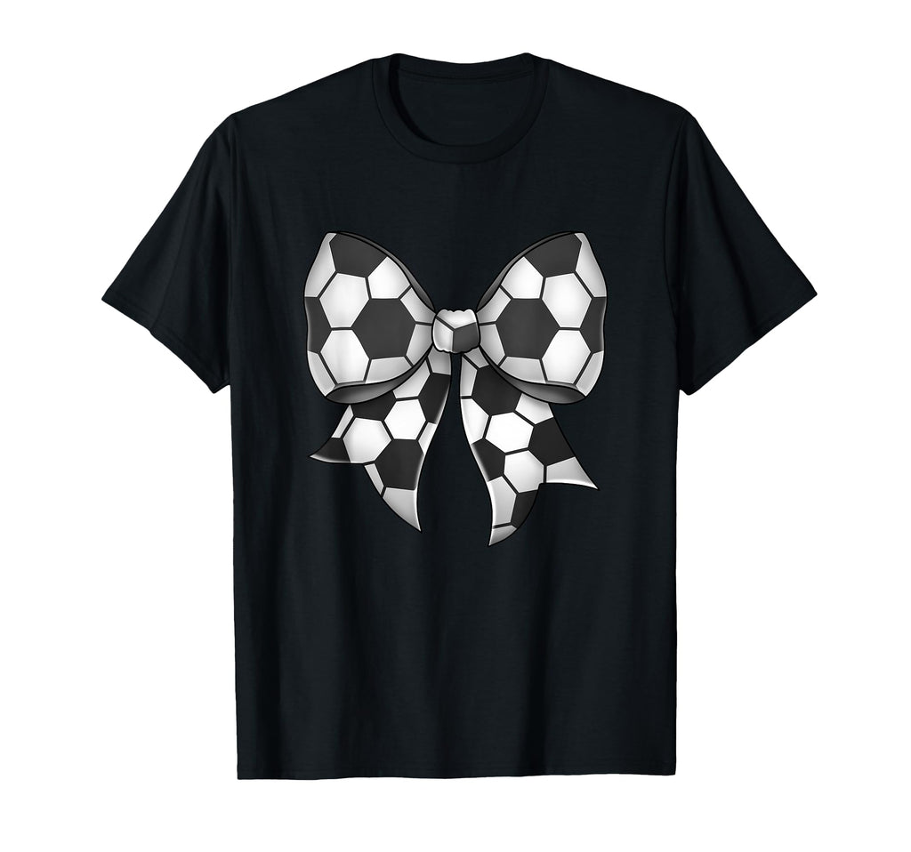 Soccer Sports Coquette Bow T-Shirt - Novelty Apparel Men Women - T-Shirt, Sweatshirt, Hoodie