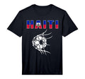 Haiti Soccer Fans Jersey Haitian Flag T-Shirt - Trendy Graphic Unisex - T-Shirt, Sweatshirt, Hoodie