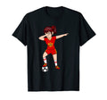 Dabbing Soccer Montenegro Jersey T-Shirt - Trendy Graphic for Adults - T-Shirt, Sweatshirt, Hoodie