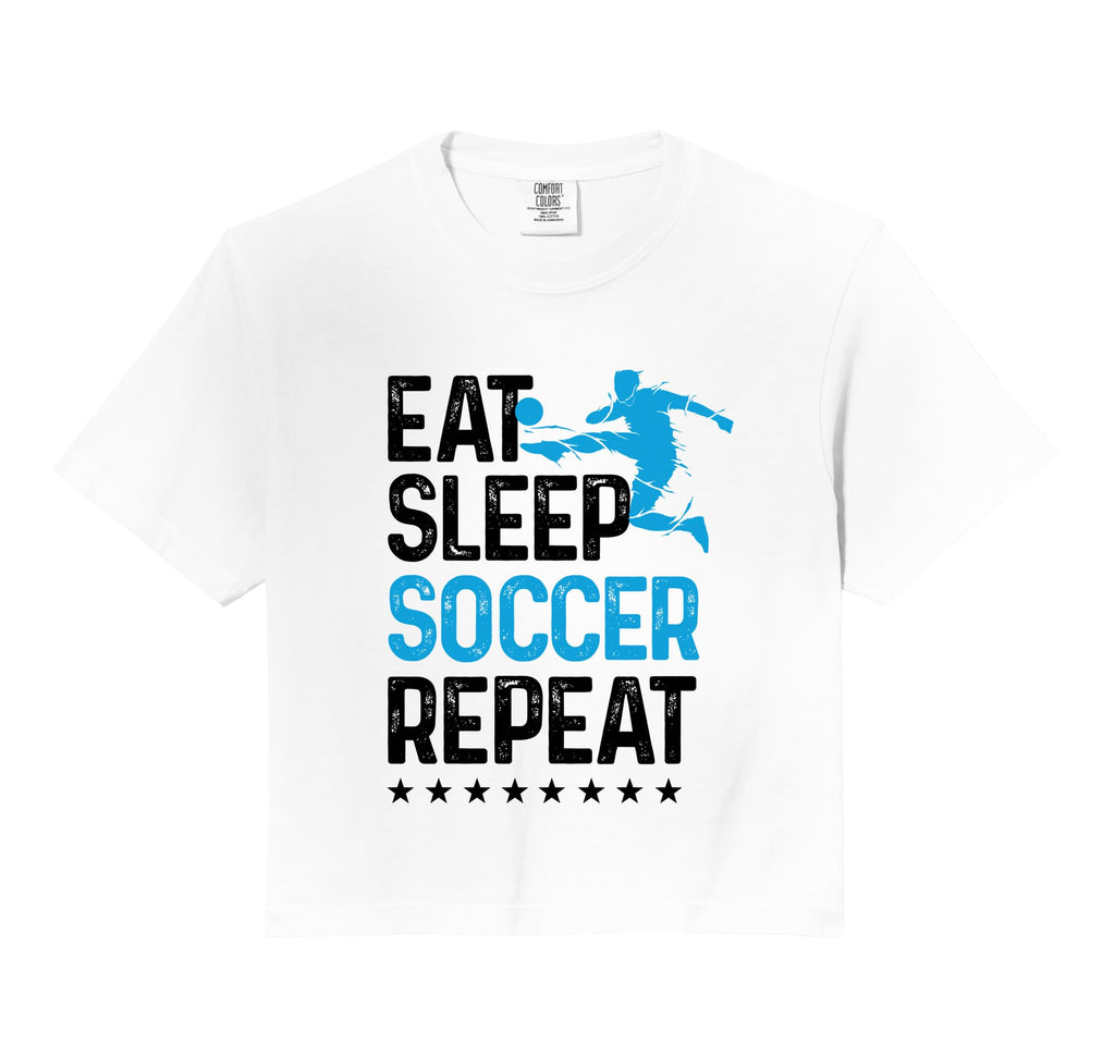 Eat Sleep Soccer Repeat Sport Player T-Shirt - Novelty Apparel for Adults - T-Shirt, Sweatshirt, Hoodie
