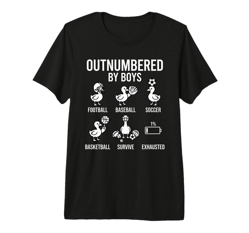 Outnumbered Ducklings Football Soccer T-Shirt - Graphic Print for Adults - T-Shirt, Sweatshirt, Hoodie
